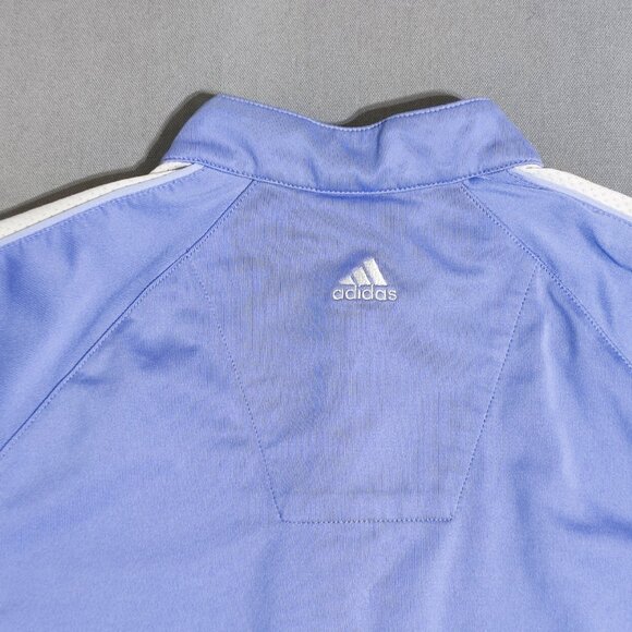 Adidas ClimaCool Active wear polo shirt women's M light purple short sleeve - Picture 6 of 13